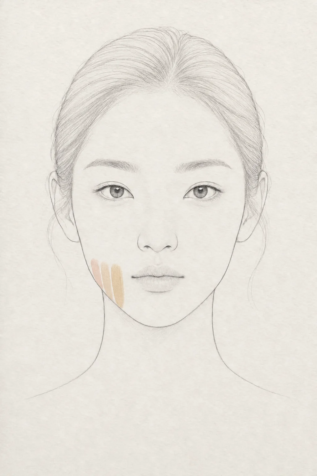 내 언더톤 찾고 파운데이션 색 고르기 페이스 차트