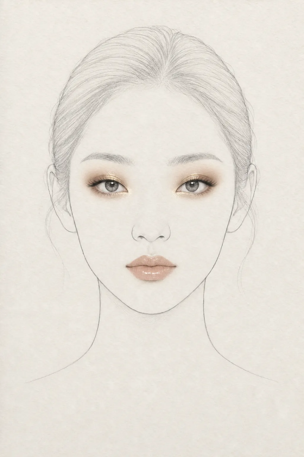 메탈릭 아이 페이스 차트